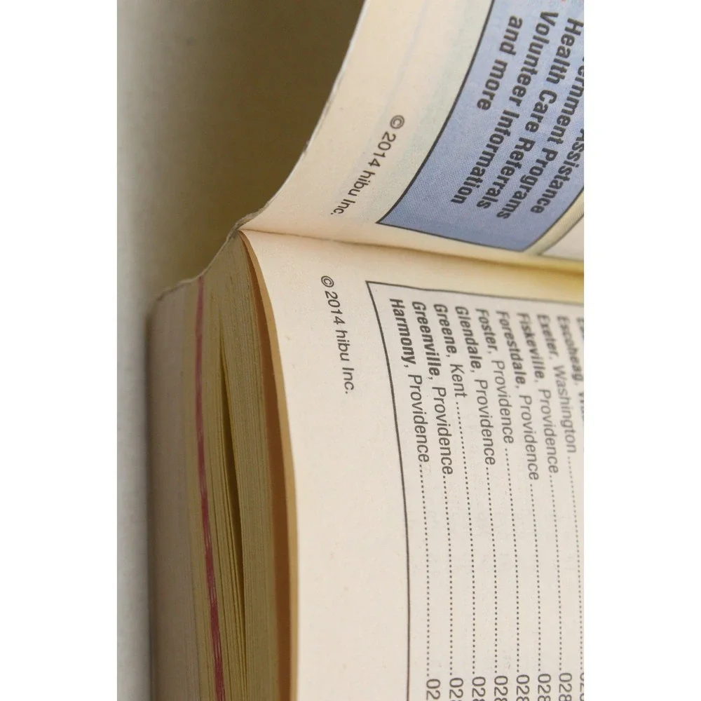 2014‎ Yellowbook Phone Book Telephone Directory Narragansett Newport Westerly RI